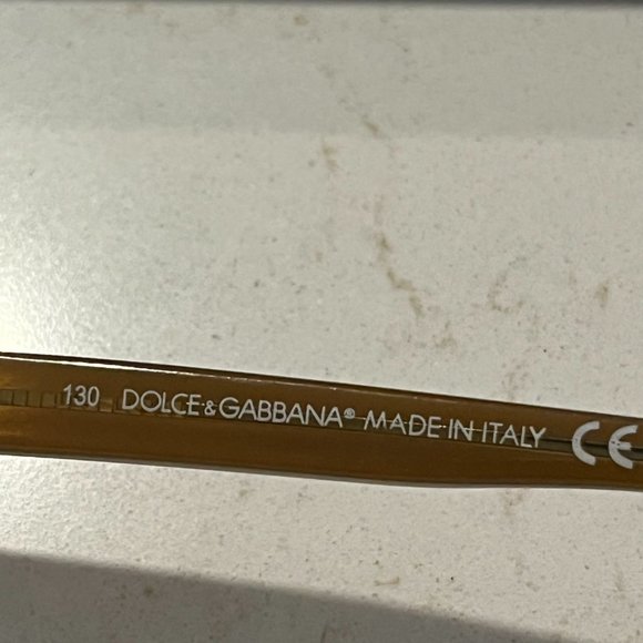 Frames Only Dolce Gabbana DG622 338 Copper Half Rim Eyeglass Frames 50-14-130 - Picture 4 of 13